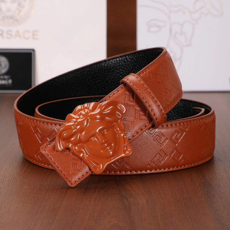 Medusa Leather Belt