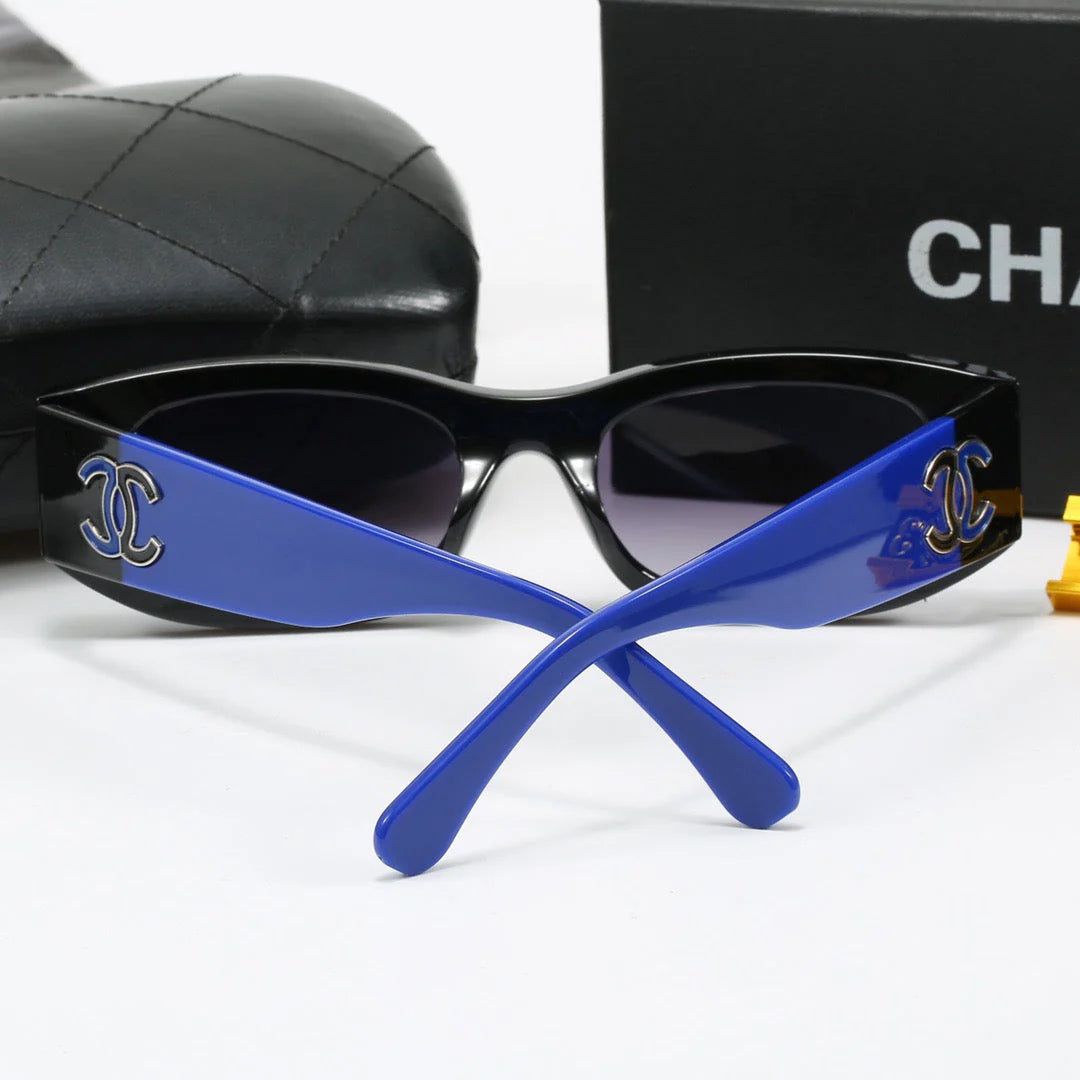 Matching color personality cat-eye sunglasses 4013