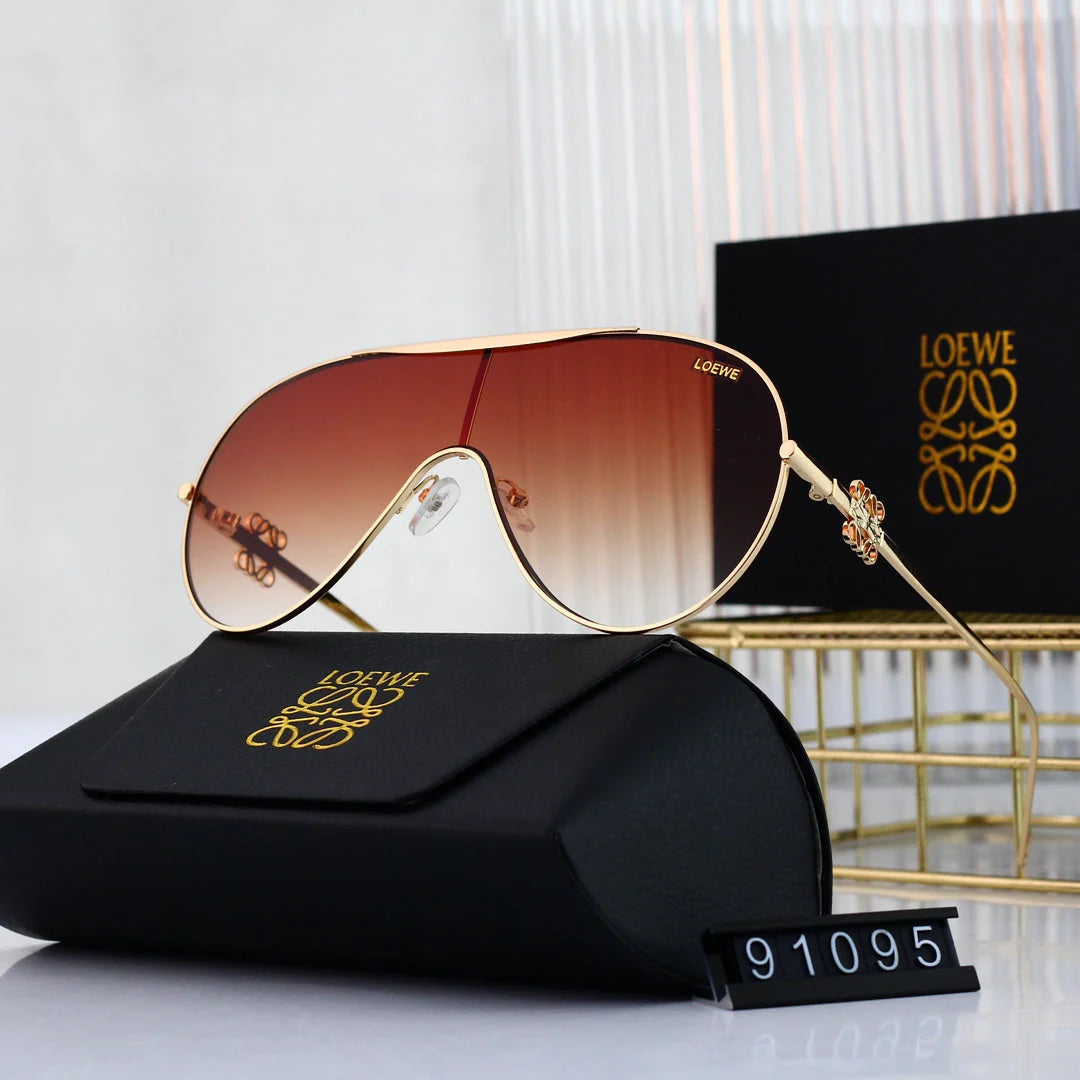 Oval round frame sunglasses