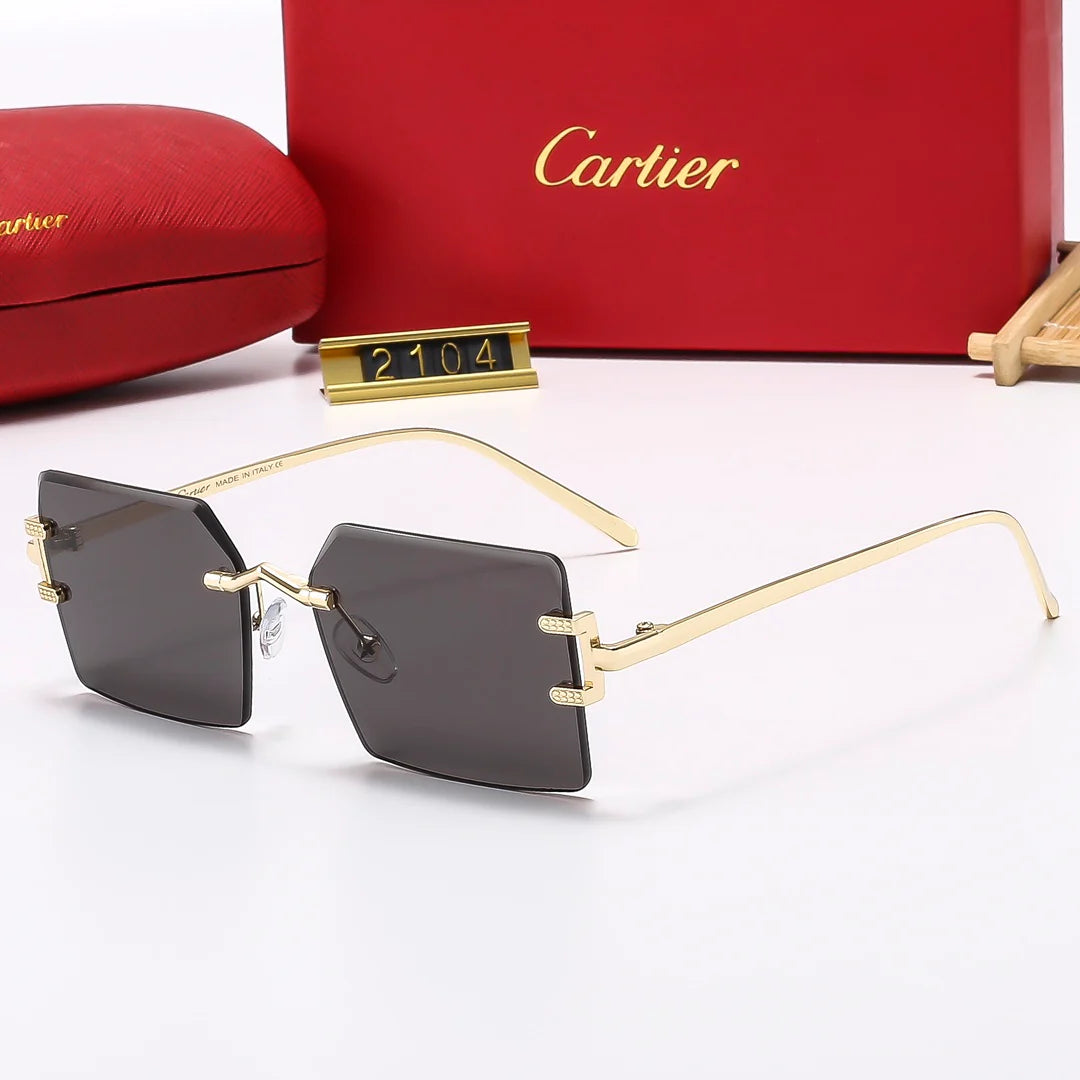 Square stylish frameless sunglasses 2106