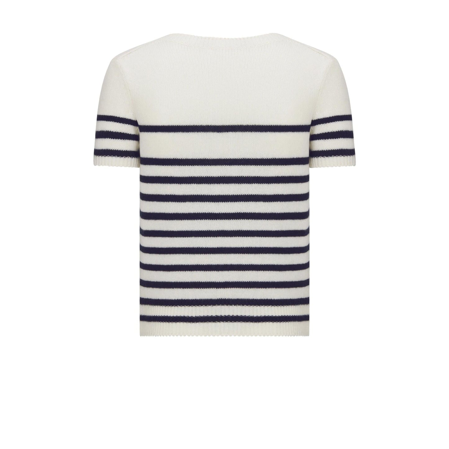 Contrast striped crew neck shirt