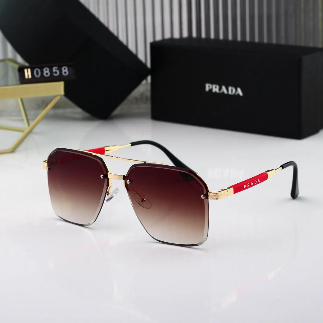 Gold Thin Frame Sunglasses