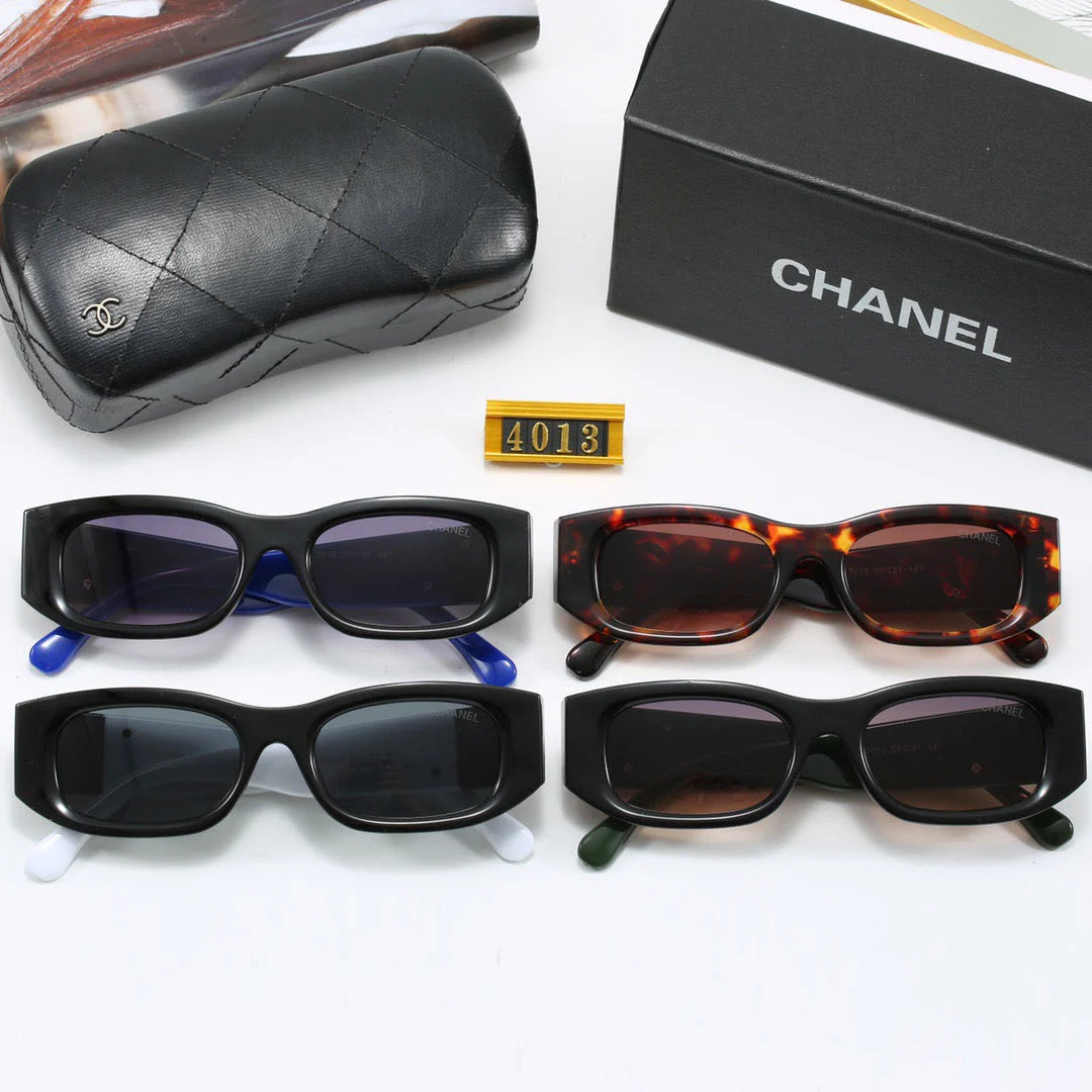 Matching color personality cat-eye sunglasses 4013