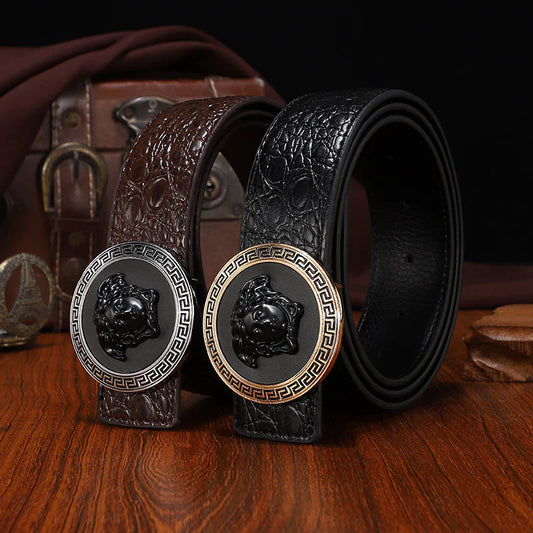 Medusa Biggie Leather Belt