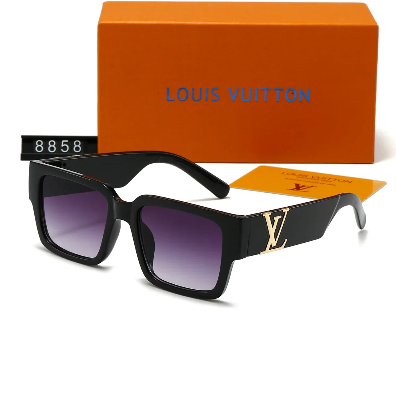 New Square Gradient Millionaire Sunglasses 8858