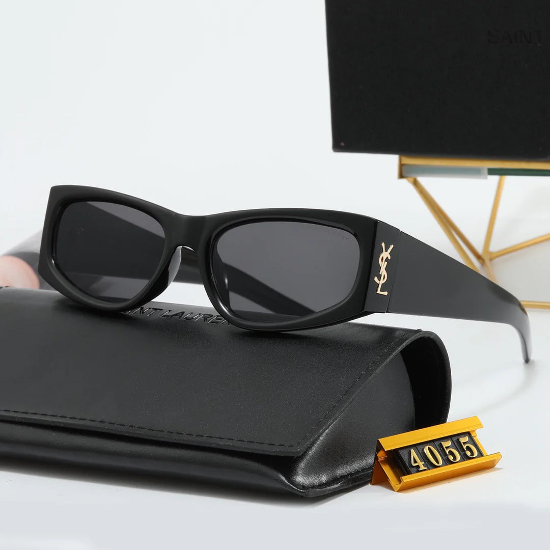 Personalized cat-eye wide-leg sunglasses