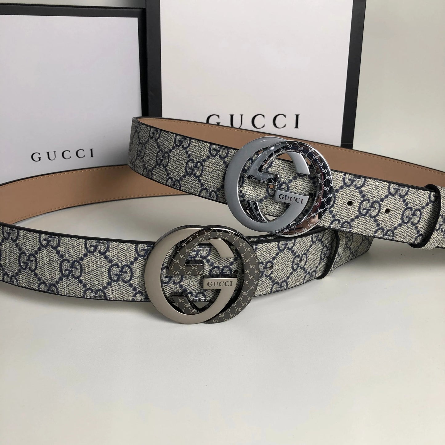 3 Colors luxury printed letter leather belt