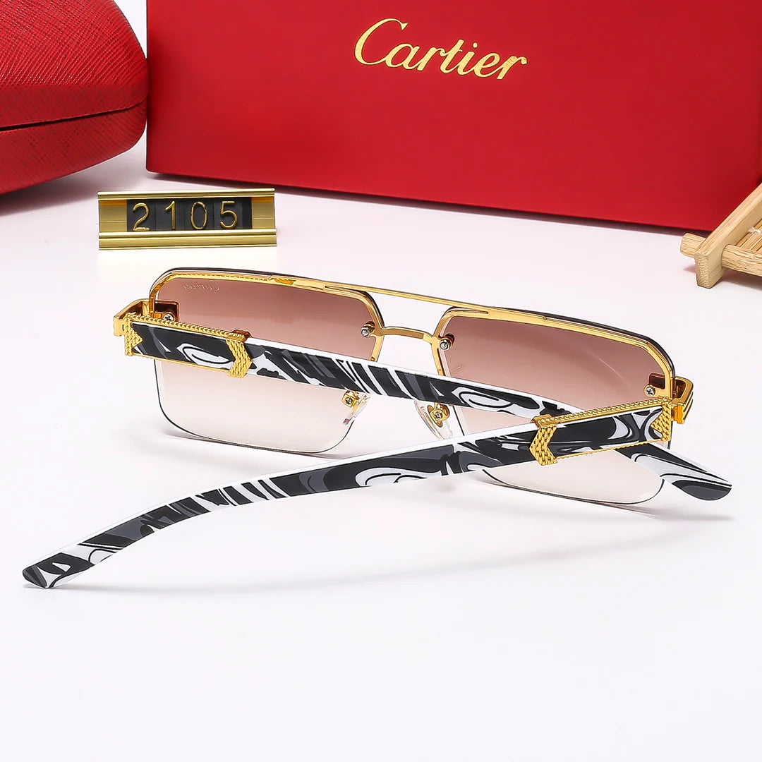 Square stylish frameless sunglasses 2105