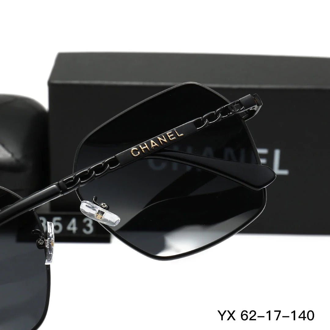 Metal polarized sunglasses