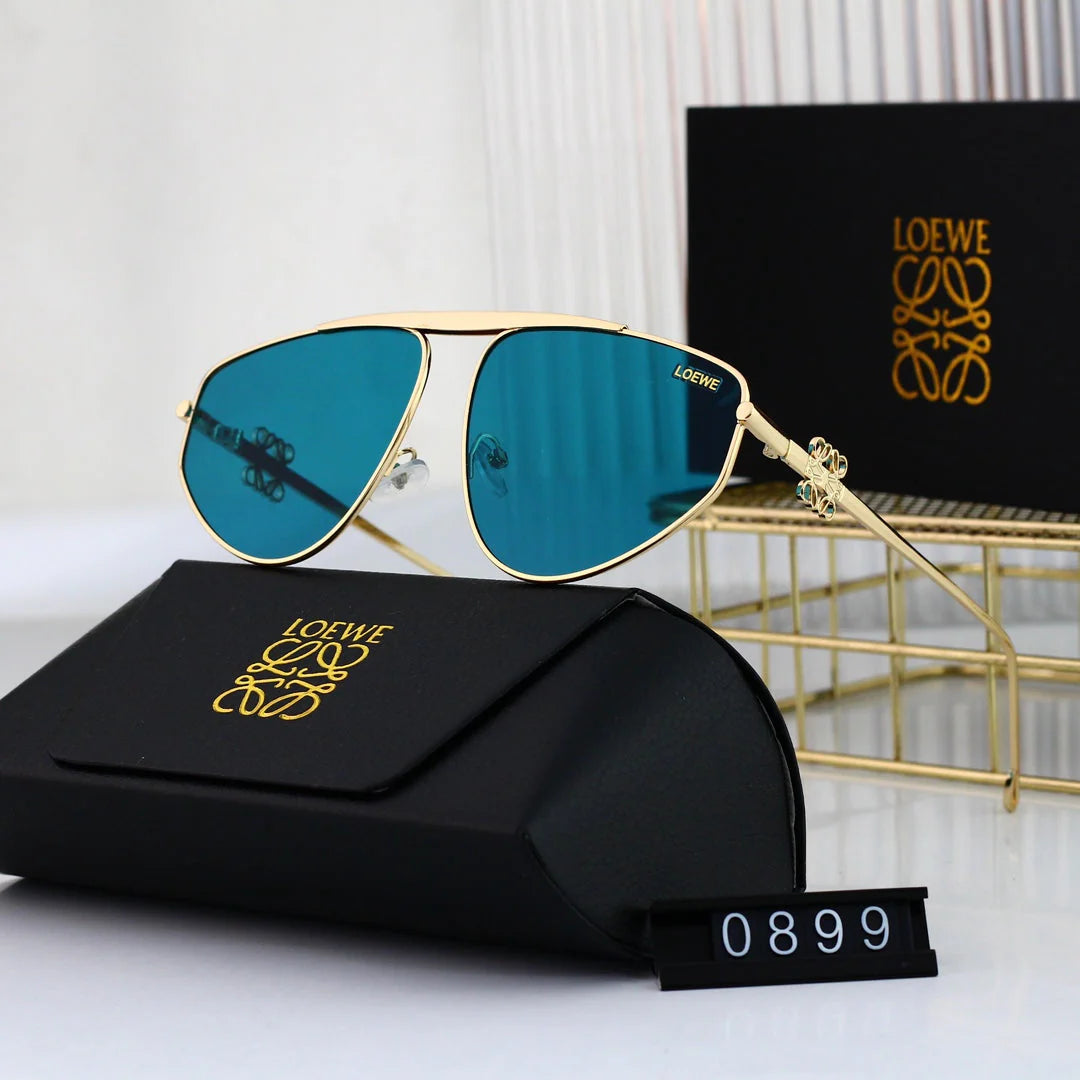 Metal temple cat-eye sunglasses 0899