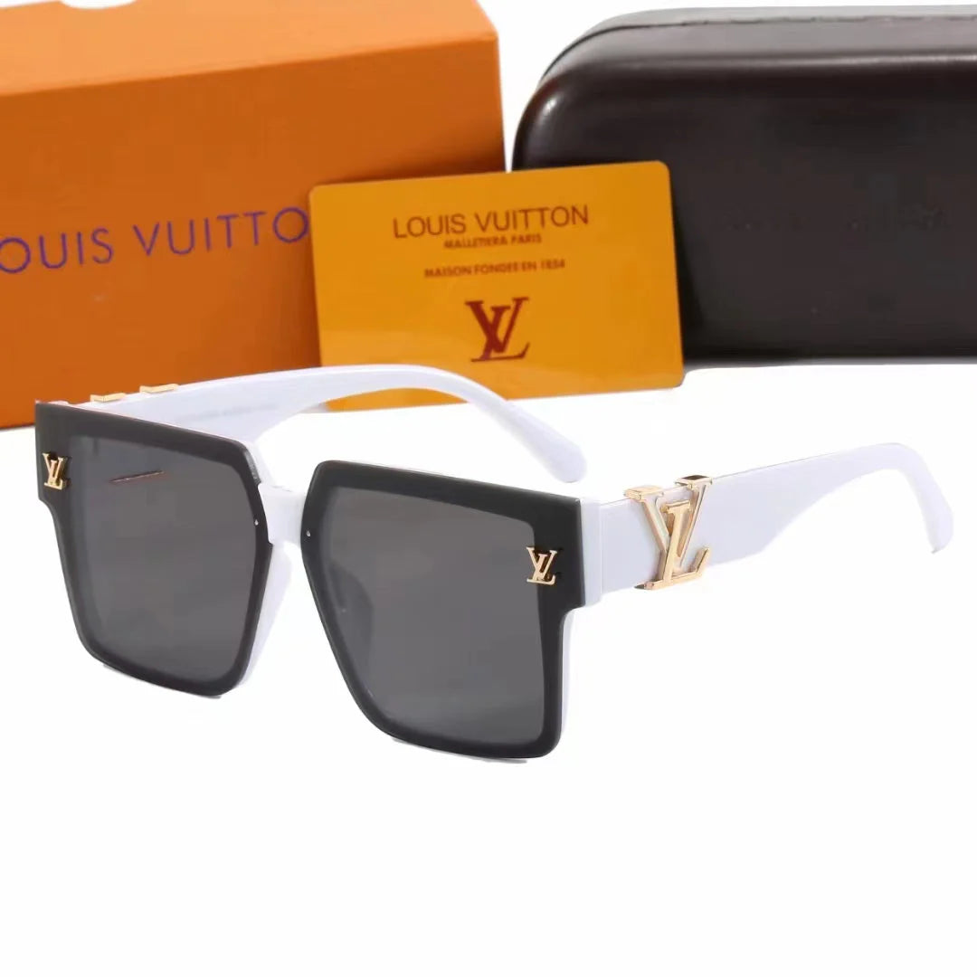 Classic large frame UV resistant fashion sunglasses