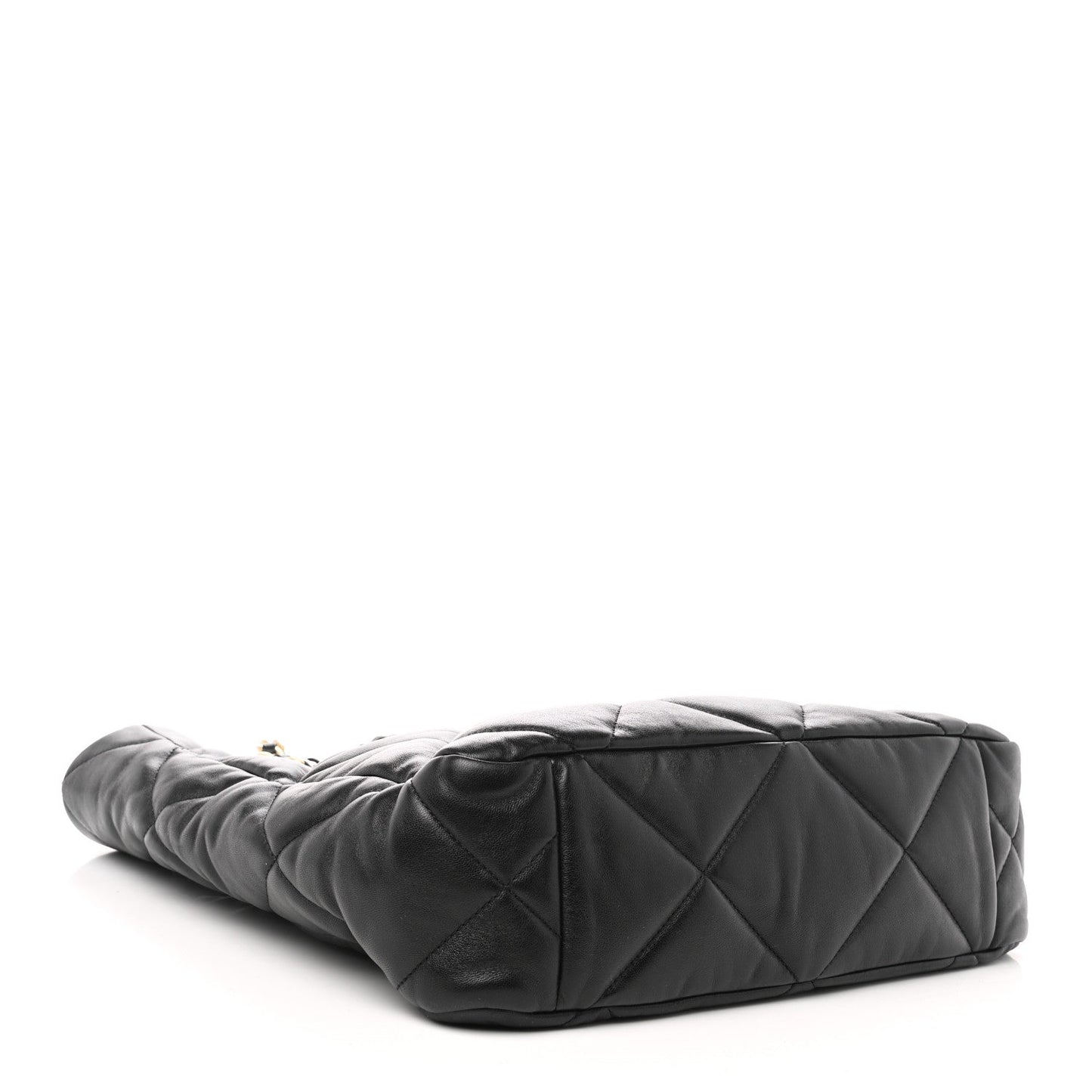 Lambskin Quilted CC 19 Shopping Bag Black