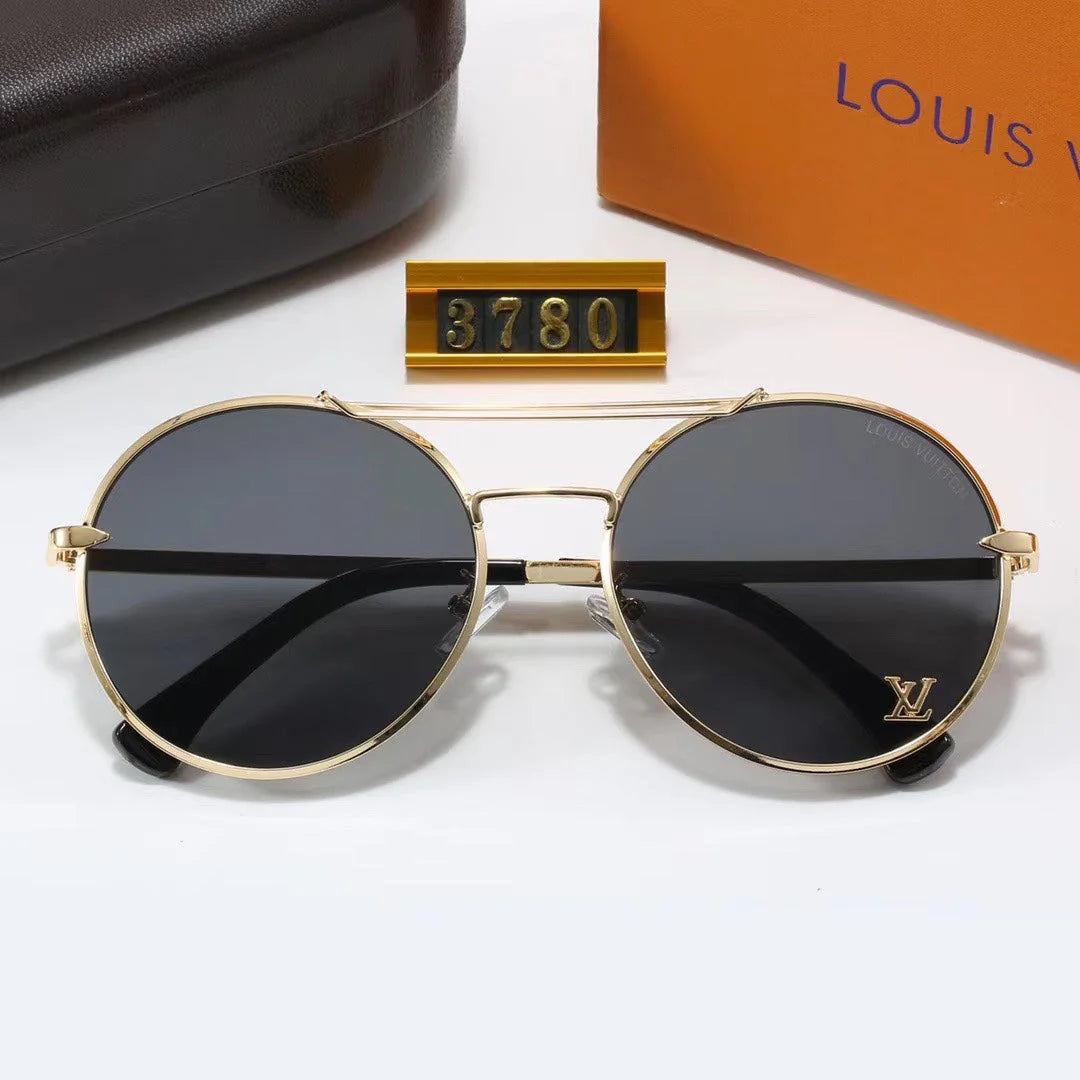 Full Logo Round Sunglasses