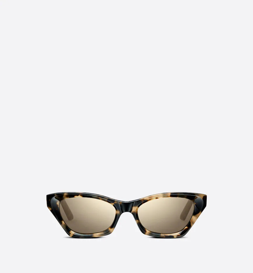 Beige Tortoiseshell-Effect Butterfly Sunglasses DMNGB1I