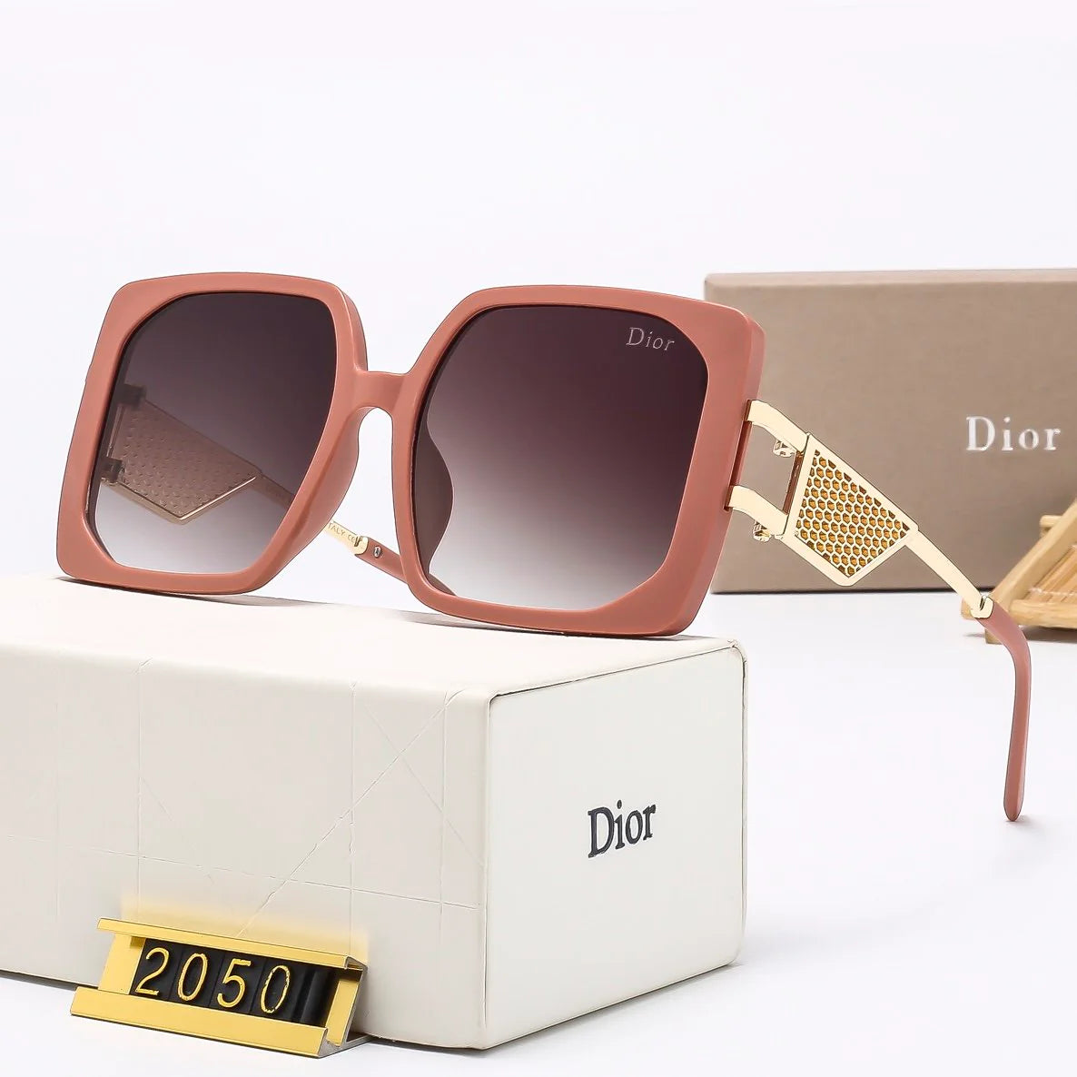 Large frame metal sunglasses