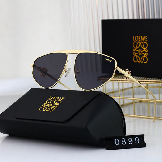 Metal temple cat-eye sunglasses 0899