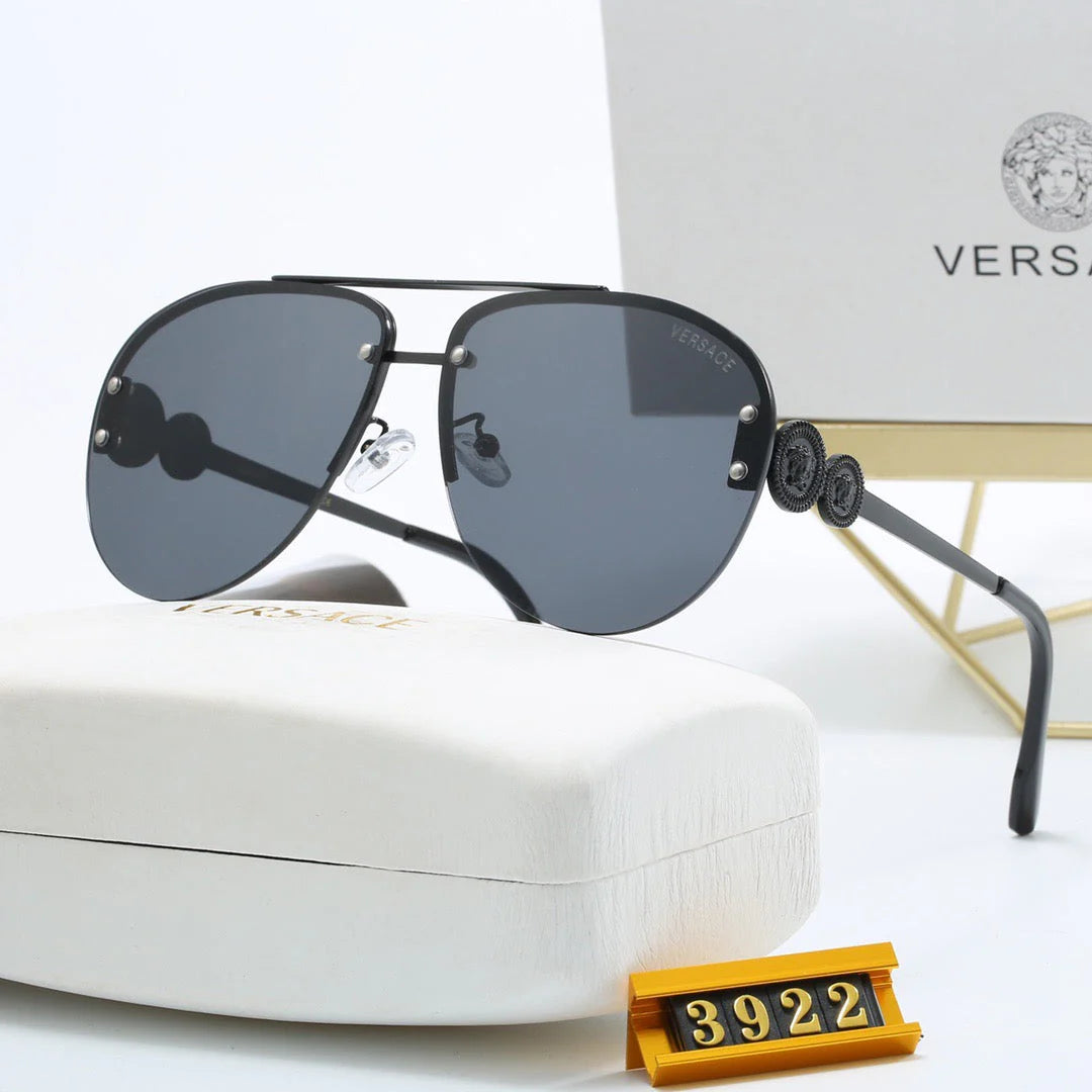 Luxury Metal Medusa Sunglasses 3922