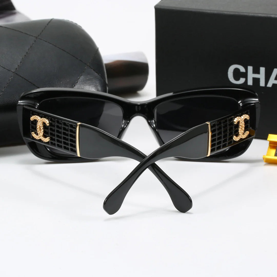 Small frame sunglasses with hollow temples