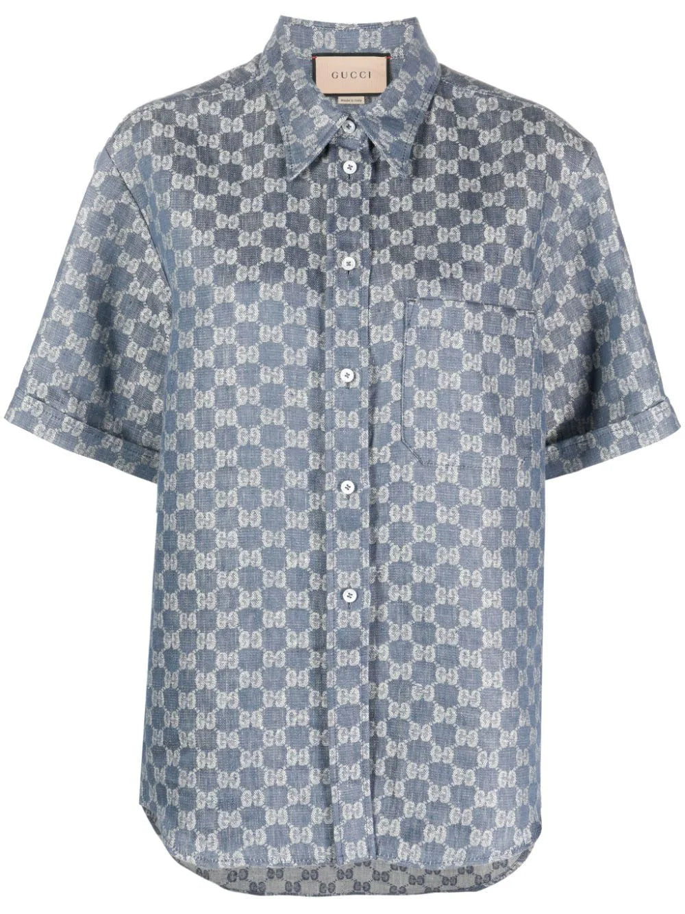 linen jacquard shirt