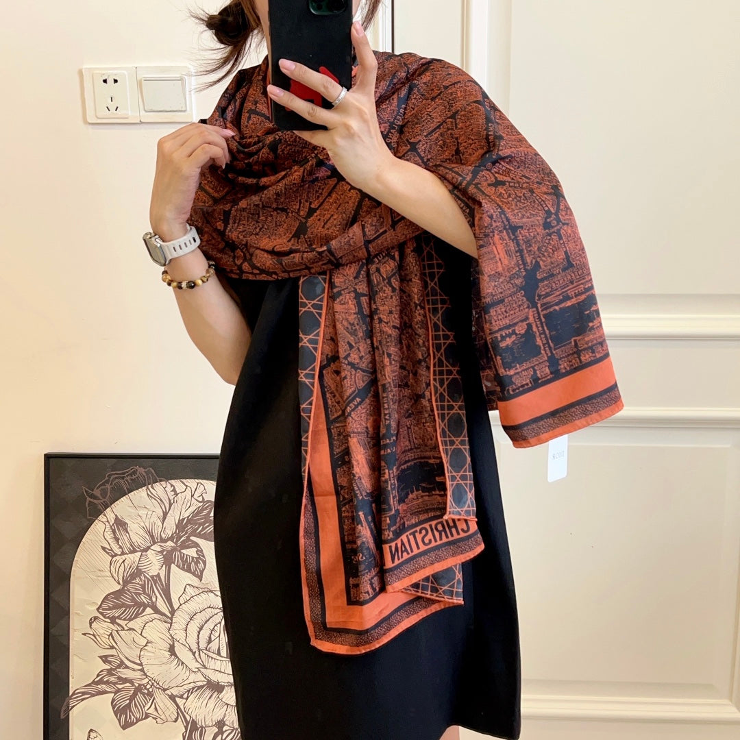 high end silk scarf  140 series 70*180cm